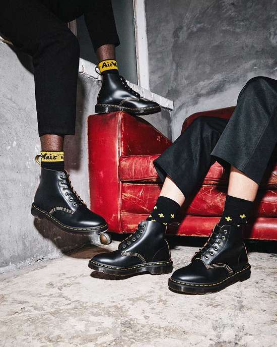 Botas Con Cordones Dr. Martens 101 Archive Lace Up Hombre Negros MX-97043